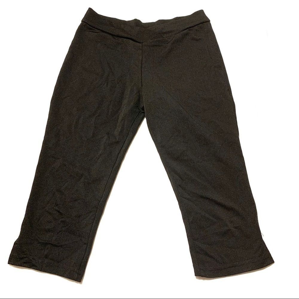 Lather’s Fit Black Capri Yoga Dance Leggings Small